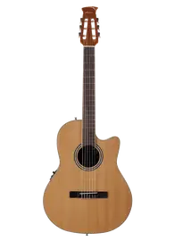 Классическая гитара с подключением Applause AB24CII-CED Standard Nylon Mid Depth Natural