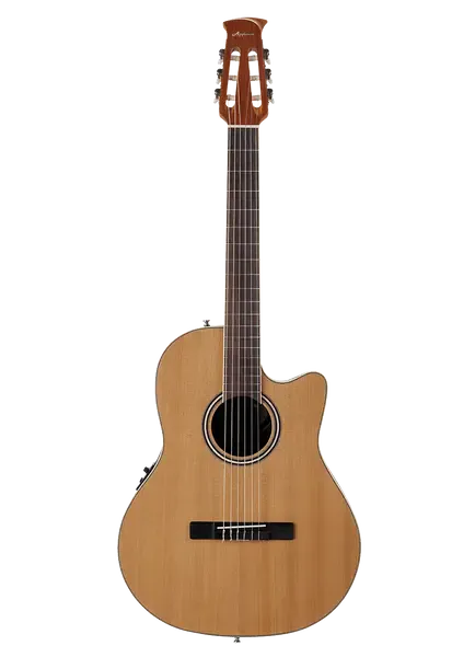 Классическая гитара с подключением Applause AB24CII-CED Standard Nylon Mid Depth Natural