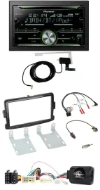 Pioneer CD USB Lenkrad Bluetooth 2DIN DAB Autoradio für Dacia Sandero ab 13 pian