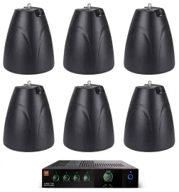Потолочная акустика JBL PEN-65T Black с усилителем (6 штук)