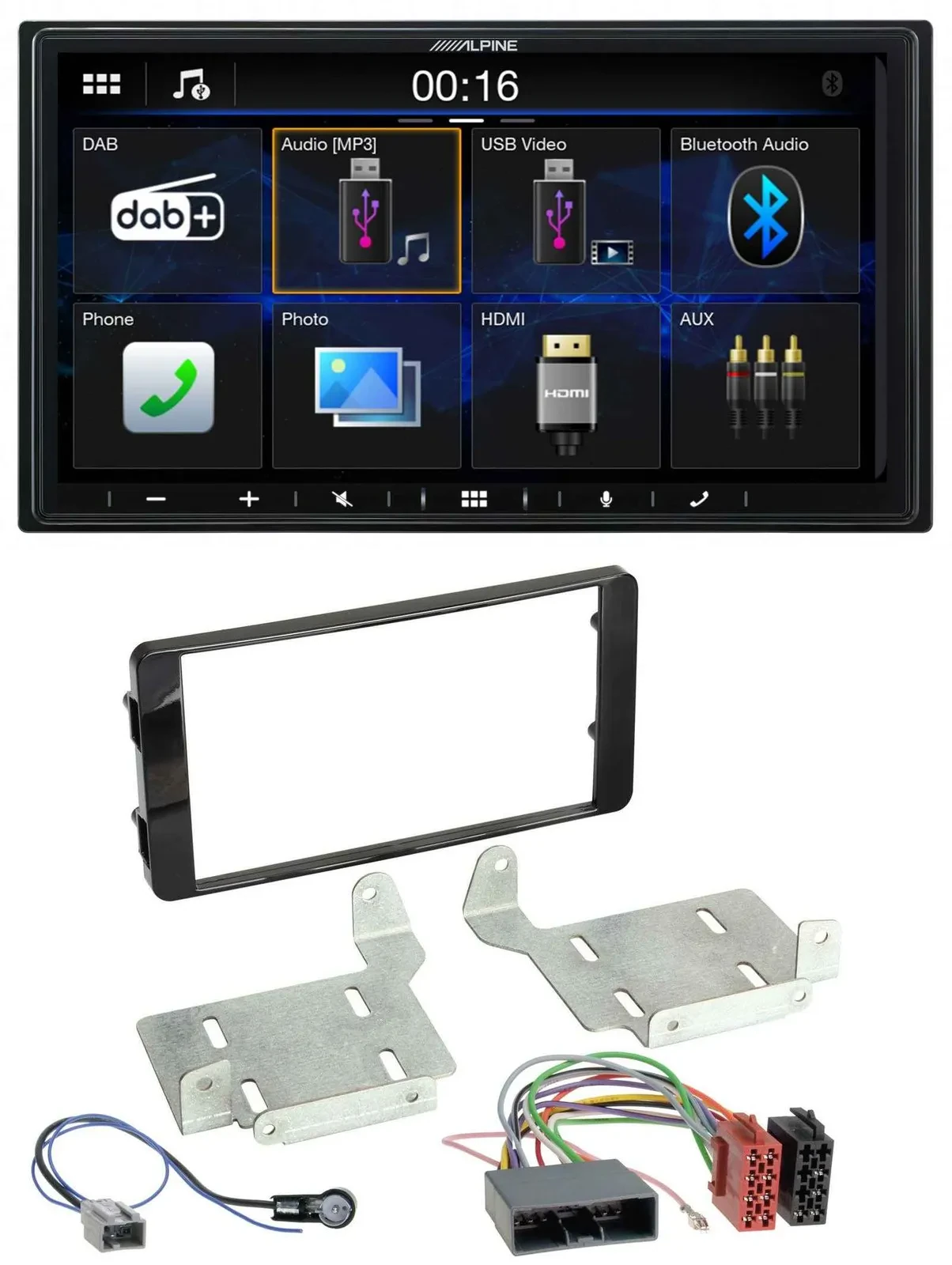 Alpine Bluetooth 2DIN MP3 DAB USB Autoradio für Mitsubishi ASX (ab 2015)
