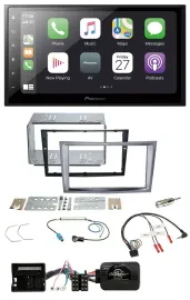 Pioneer Lenkrad Bluetooth DAB 2DIN USB Autoradio für Opel Antara Astra H Zafira