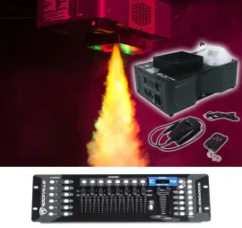 American DJ Fog Fury Jett Vertical Fog Machine+Wireless Remote+DMX Controller