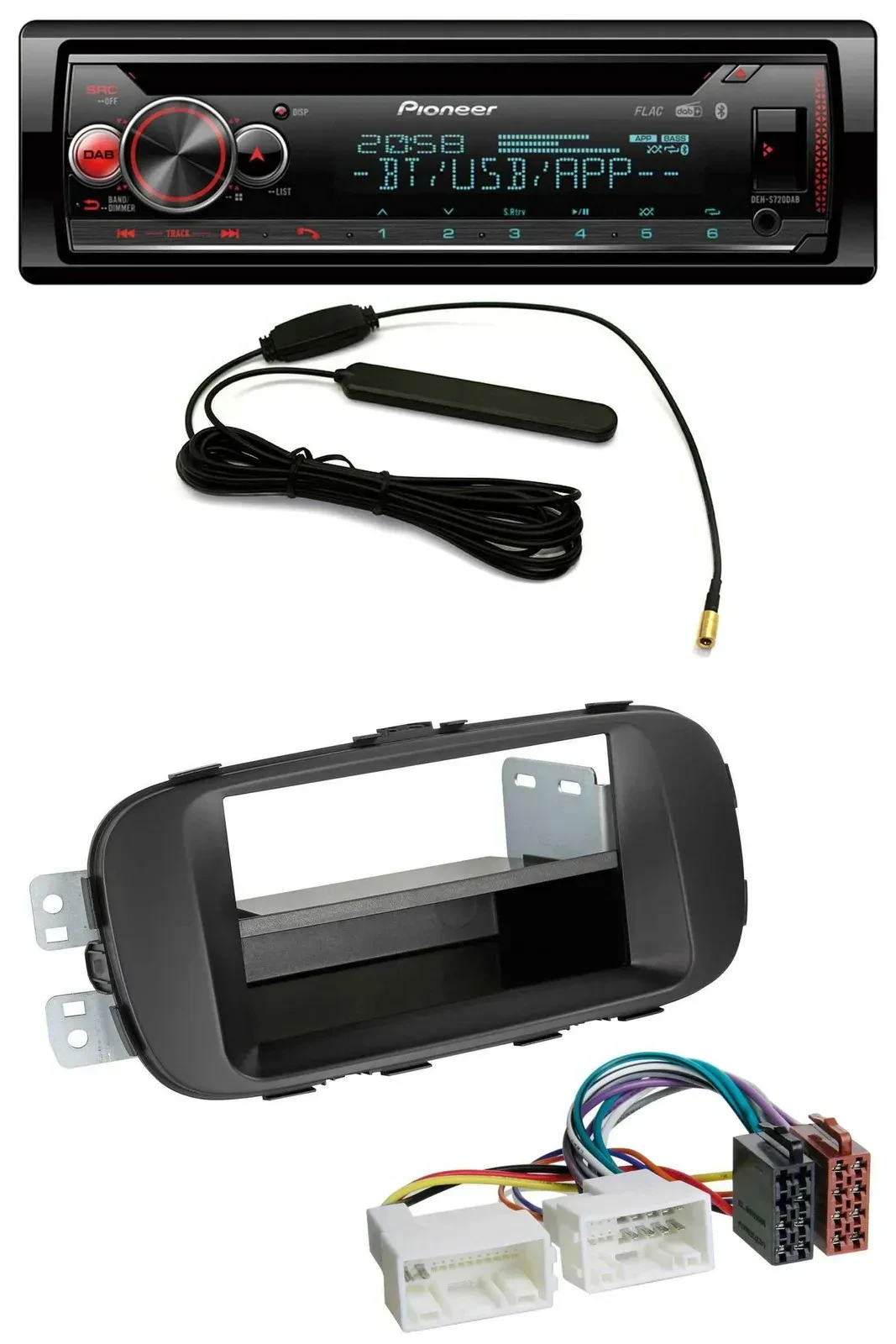 Автомагнитола Pioneer USB DAB MP3 Bluetooth CD для Kia Soul (PS, с 2014), черный