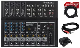 Mackie Mix12FX 12-Channel Compact Mixer W/FX Proven Performance + Free Cables