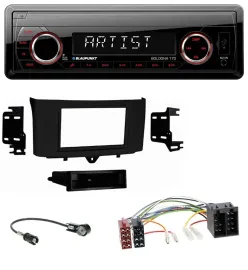 Blaupunkt SD USB 1DIN MP3 AUX Autoradio für Smart ForTwo (2010-2015)