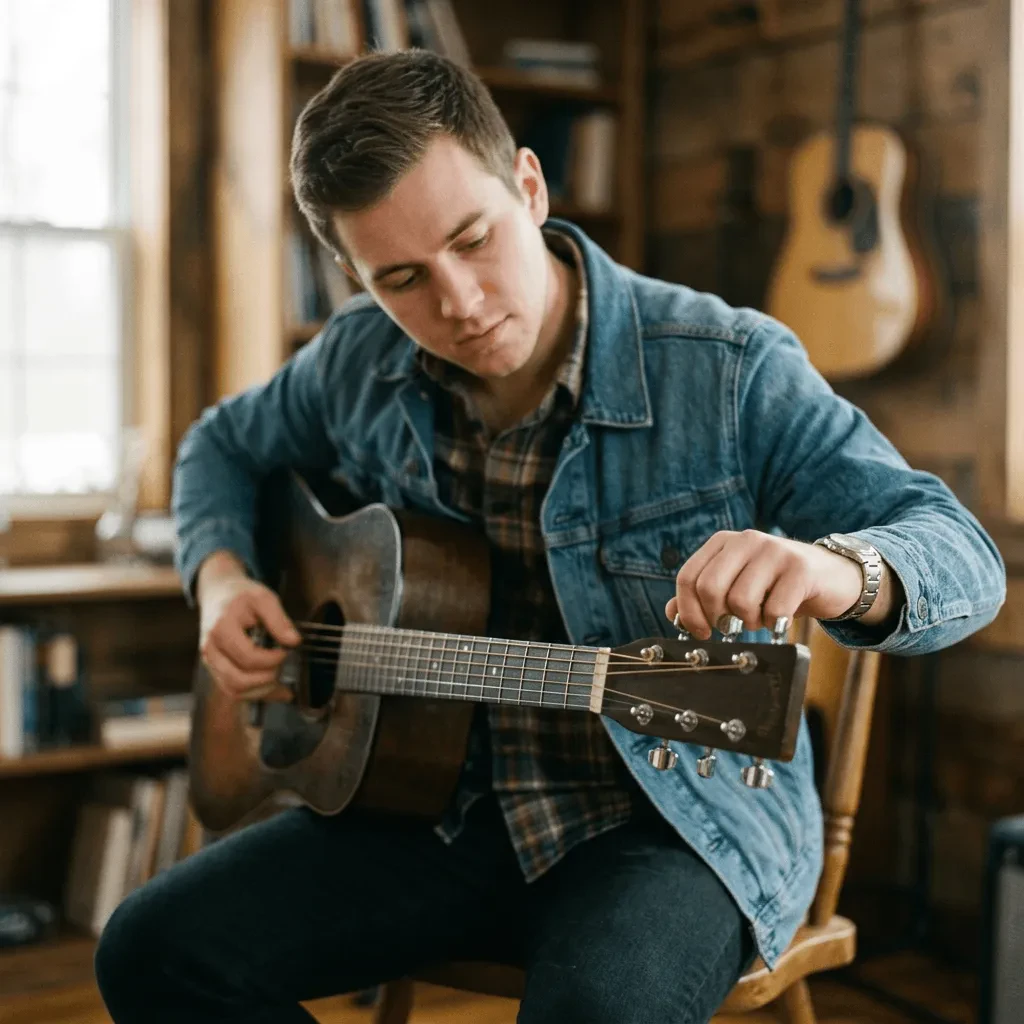 Как настроить гитару без тюнера