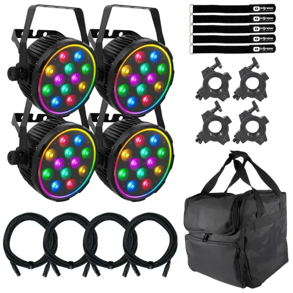 Светодиодный прибор Chauvet DJ SlimPAR Pro Pix с аксессуарами (4 штуки)