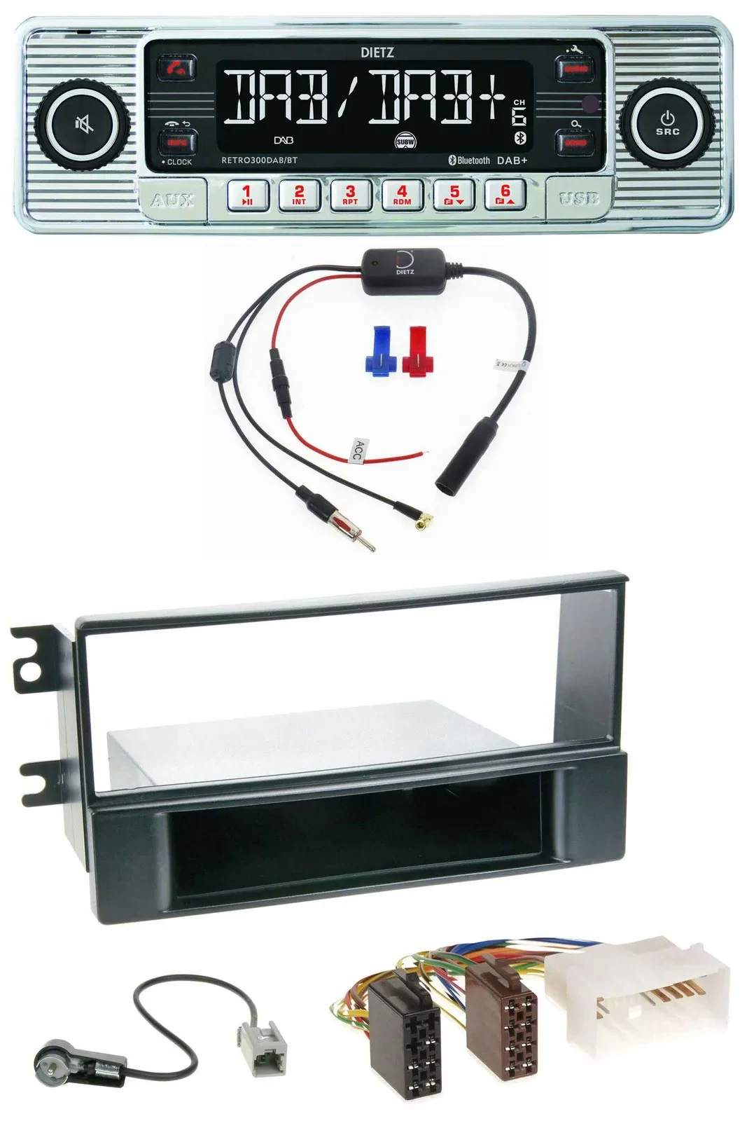 Dietz DAB USB MP3 Bluetooth Autoradio für Kia Sportage II (2008-2010)