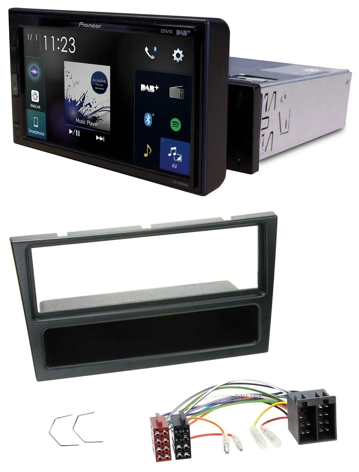 Pioneer DAB MP3 Bluetooth USB Autoradio für Opel Agila Combo Vivaro Corsa C Omeg