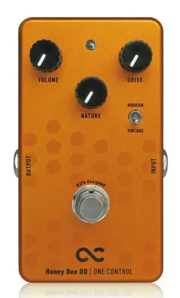 Педаль эффектов для электрогитары One Control Honey Bee Overdrive Effects Pedal