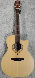 Luna Heartsong Grand Concert Acoustic Electric Guitar with USB Plugin, SONG GC