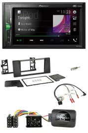 Pioneer 2DIN Lenkrad DAB USB Bluetooth Autoradio für BMW 5er E39 96-04 Aktivsyst