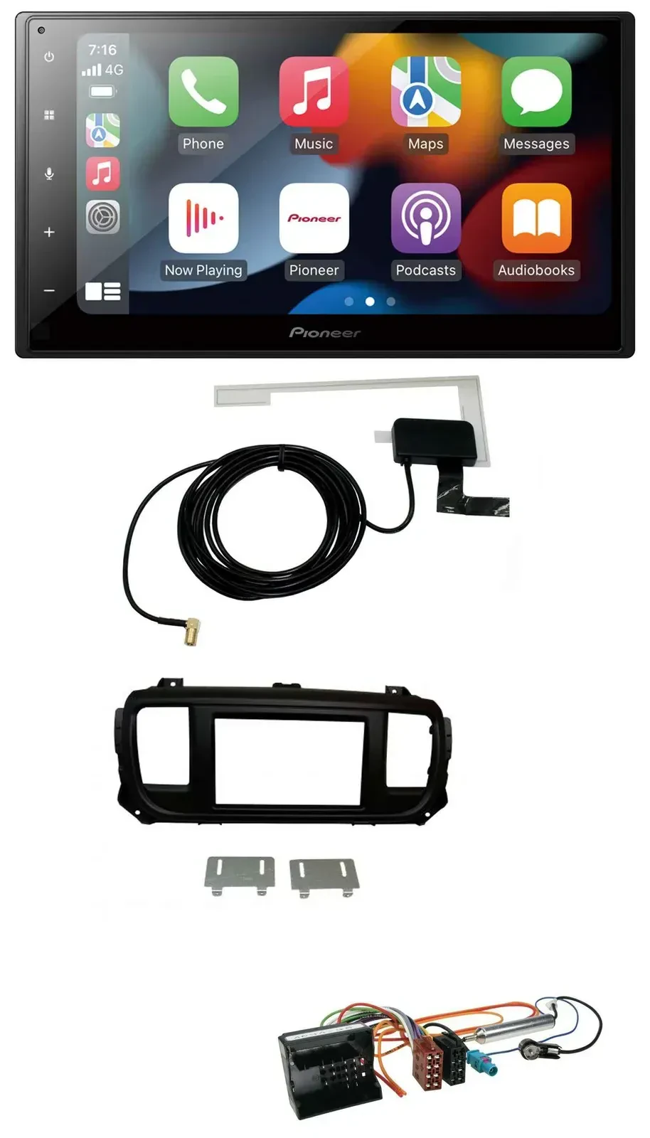 Автомагнитола для Citroen Jumpy/Dispatch/Spacetourer Pioneer 2DIN MP3 USB Bluetooth DAB