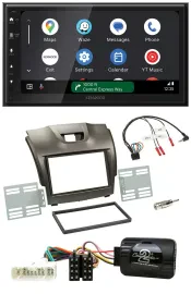Kenwood DAB Bluetooth USB Lenkrad 2DIN Autoradio für Isuzu D-Max ab 2012 grau