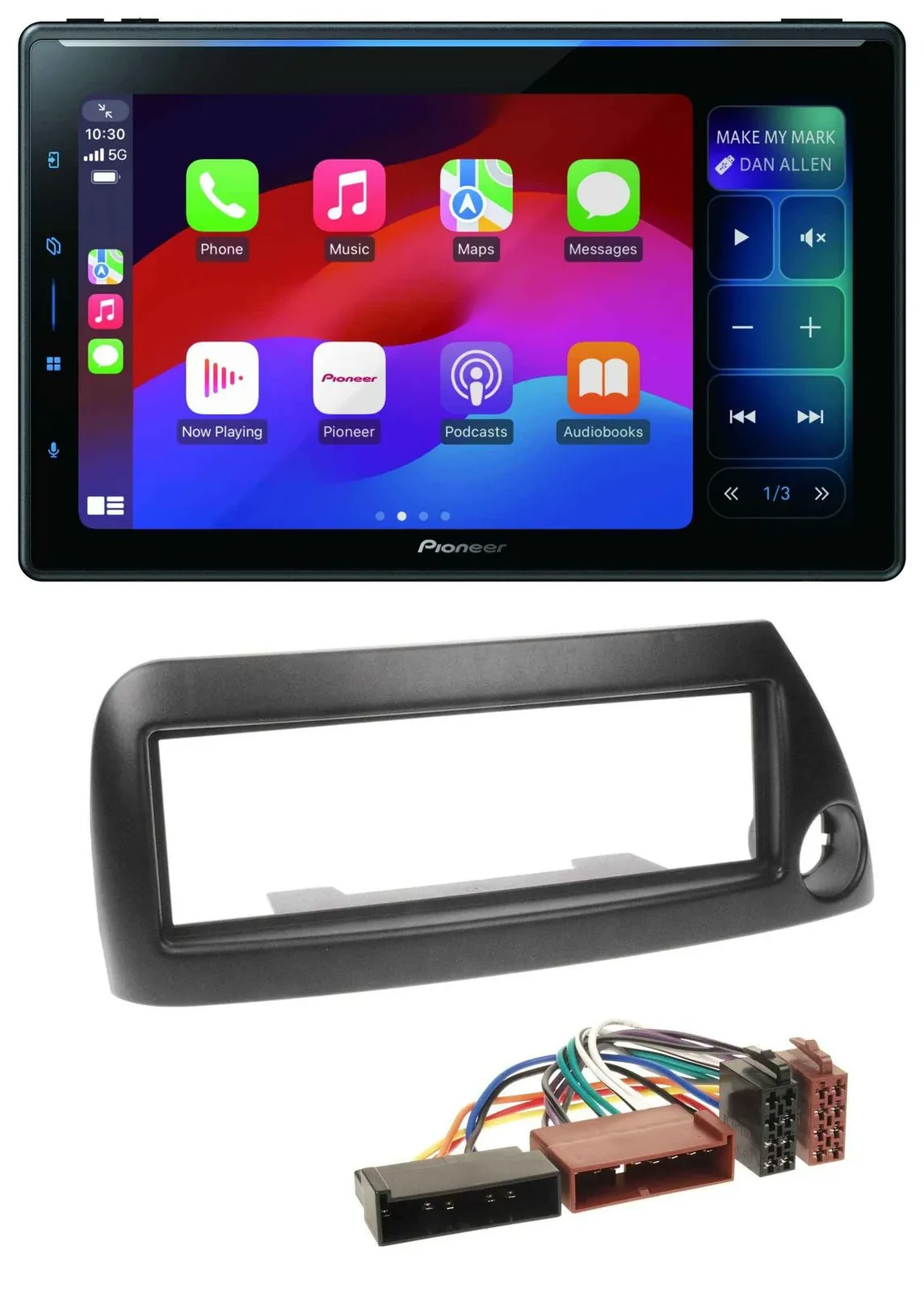 Pioneer Bluetooth DAB MP3 USB Autoradio für Ford Ka (bis 2008) - schwarz