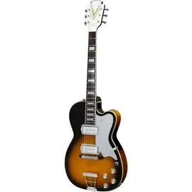 Электрогитара полуакустическая Kay Vintage Reissue Guitars Barney Kessel Gold "K" Signature Pro Sunburst