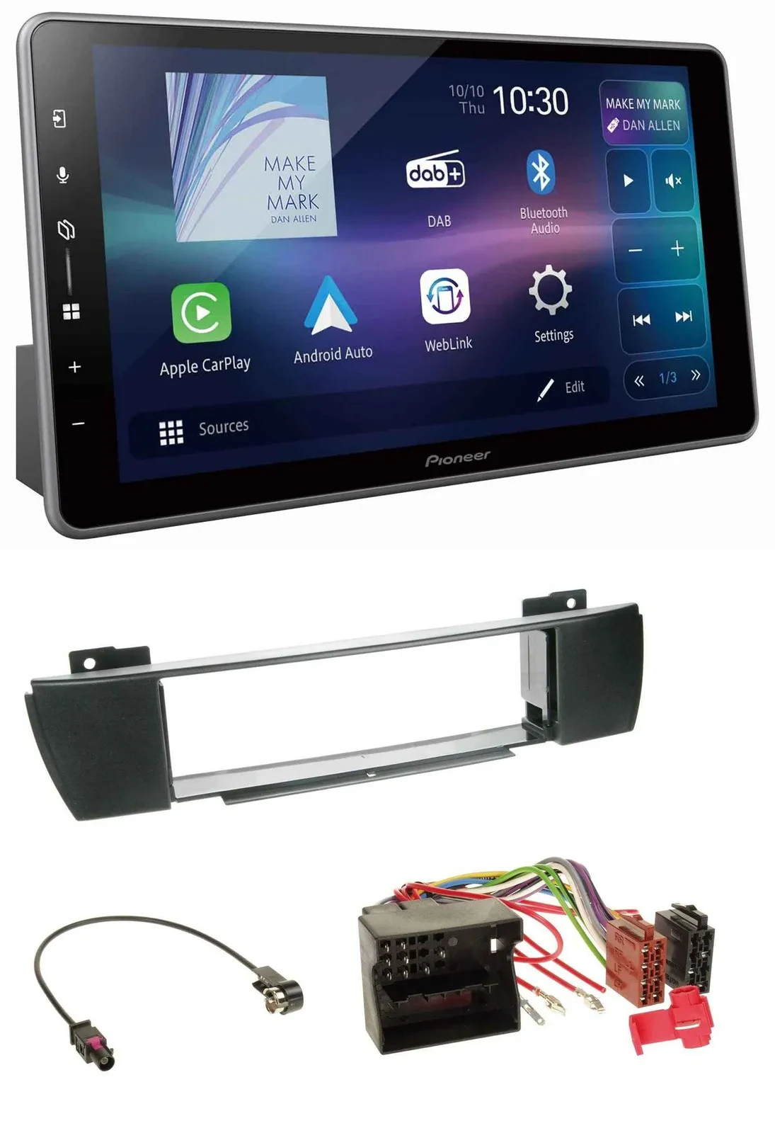 Pioneer Bluetooth USB DAB MP3 Autoradio für BMW X3 (bis 2007)