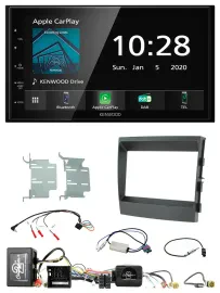Kenwood Bluetooth Lenkrad DAB USB 2DIN Autoradio für Porsche Panamera MOST-Sound
