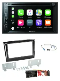 Pioneer MP3 USB DVD Bluetooth DAB 2DIN Autoradio für Fiat Doblo ab 2015 piano sc