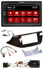 Blaupunkt Lenkrad DAB TMC 2DIN USB Bluetooth Navigation für Kia Ceed ab 2012 glä