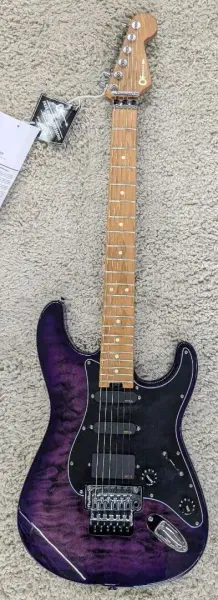 Charvel Marco Sfogli Signature Pro-Mod So-Cal Style 1 HSS FR CM QM, Purple Burst