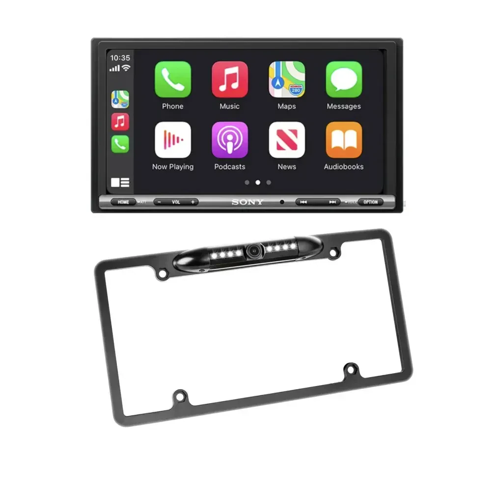 Автомагнитола Sony XAV-AX3200 6.95" 2-DIN с камерой номерного знака (набор)