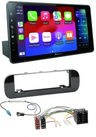 Pioneer Bluetooth DAB MP3 USB Autoradio für Fiat Panda (ab 2012) - glänzend