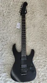 Charvel Pro-Mod Plus Dinky DK24 HH FR EB Electric Guitar, Satin Black w/Bag