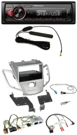 Автомагнитола Pioneer 1DIN DAB USB для Ford Fiesta 2010–2017 (для авто без штатного дисплея)