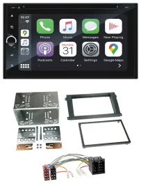 Blaupunkt 2DIN Bluetooth DAB USB DVD MP3 Autoradio für Porsche Cayenne 2002-2007
