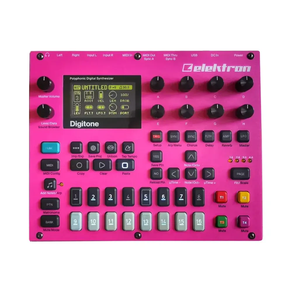 Защитная накладка для музыкального оборудования Xpowers Design Elektron Digitone Pink