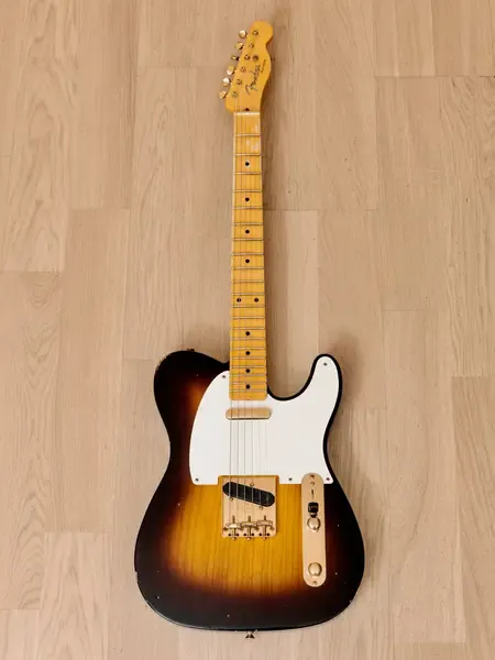 Электрогитара Fender Custom Shop 1955 Telecaster Wildwood 10 Reliс Sunburst w/case USA 2021