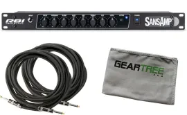 Tech 21 SansAmp RBI Rackmountable Bass Preamp Bundle w/Cables