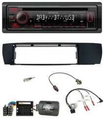 Kenwood Lenkrad CD USB Bluetooth DAB Autoradio für BMW X3 04-10 E83 seitlich
