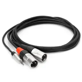 Коммутационный кабель Hosa Technology 15' REAN 3.5mm TRS-Dual XLR3M 24 AWG Pro Stereo Breakout Cable