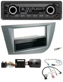 Blaupunkt Bluetooth DAB Lenkrad USB Autoradio für Seat Leon 2005-2010 dunkelgrau