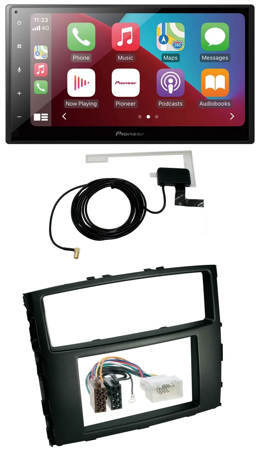 Автомагнитола для Mitsubishi Pajero 2006–2014 Pioneer 2-DIN, USB, Bluetooth, DAB, MP3