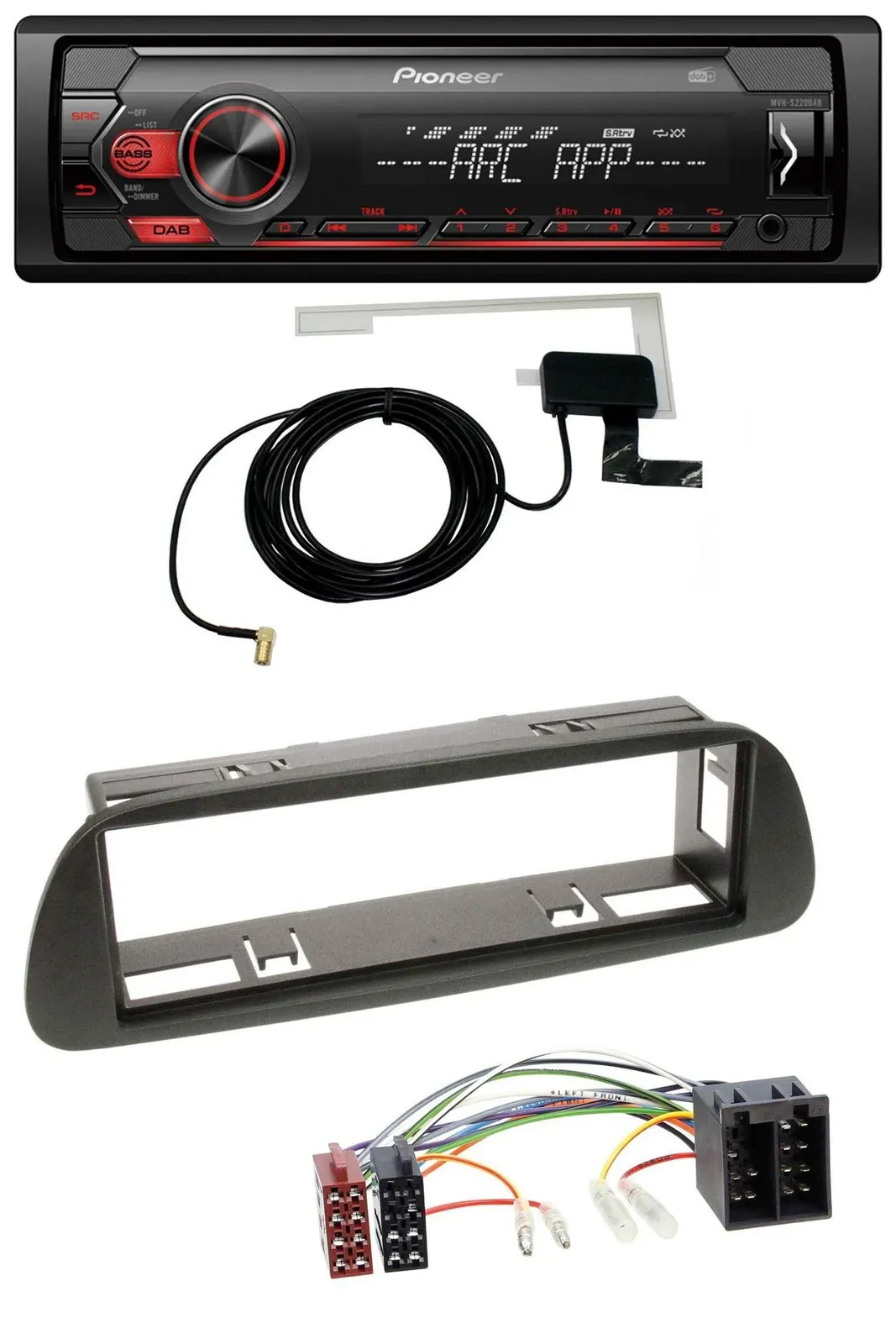 Автомагнитола для Mercedes Sprinter W314 (с 2001) Pioneer 1 DIN, USB, DAB, MP3, AUX