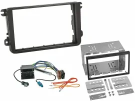 Einbauset Doppel DIN Autoradio für Skoda Fabia Octavia II Rapid Roomster