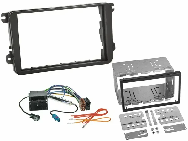 Einbauset Doppel DIN Autoradio für Skoda Fabia Octavia II Rapid Roomster