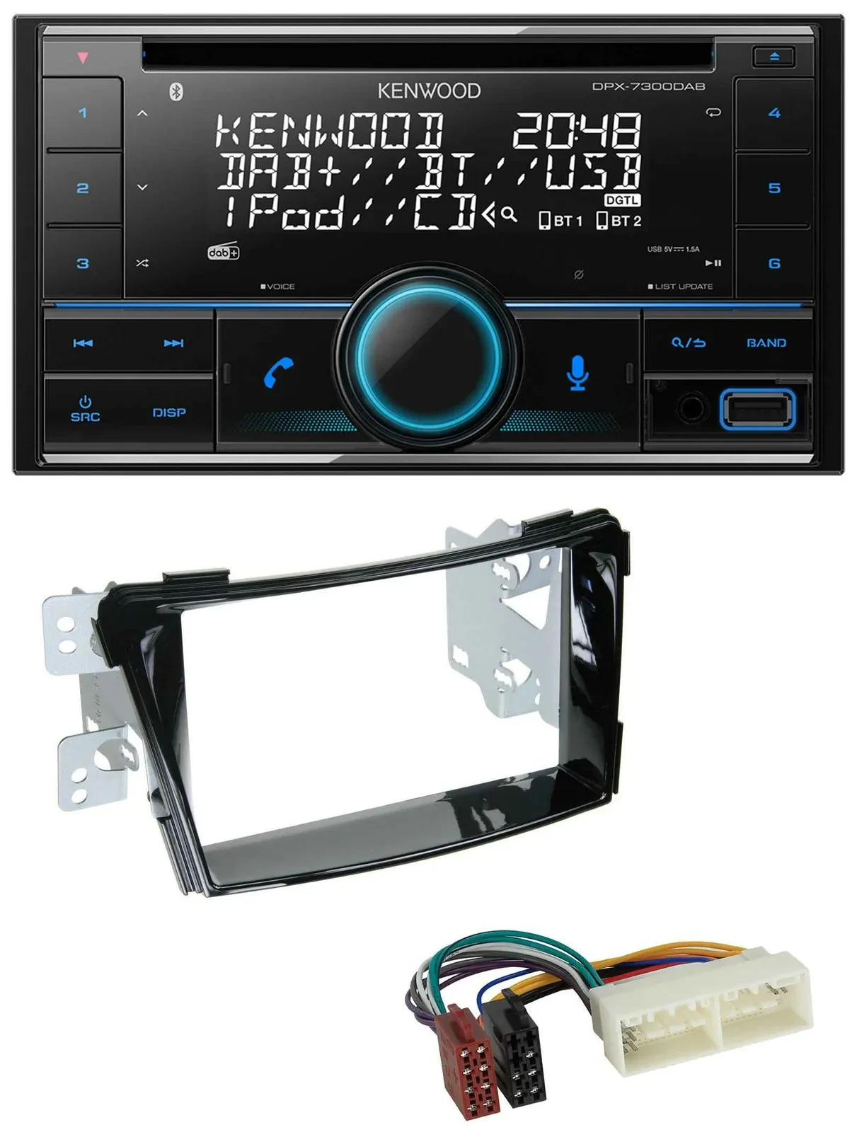 Kenwood CD 2DIN DAB USB MP3 Bluetooth Autoradio für Hyundai i40 ab 2016 Typ VF K