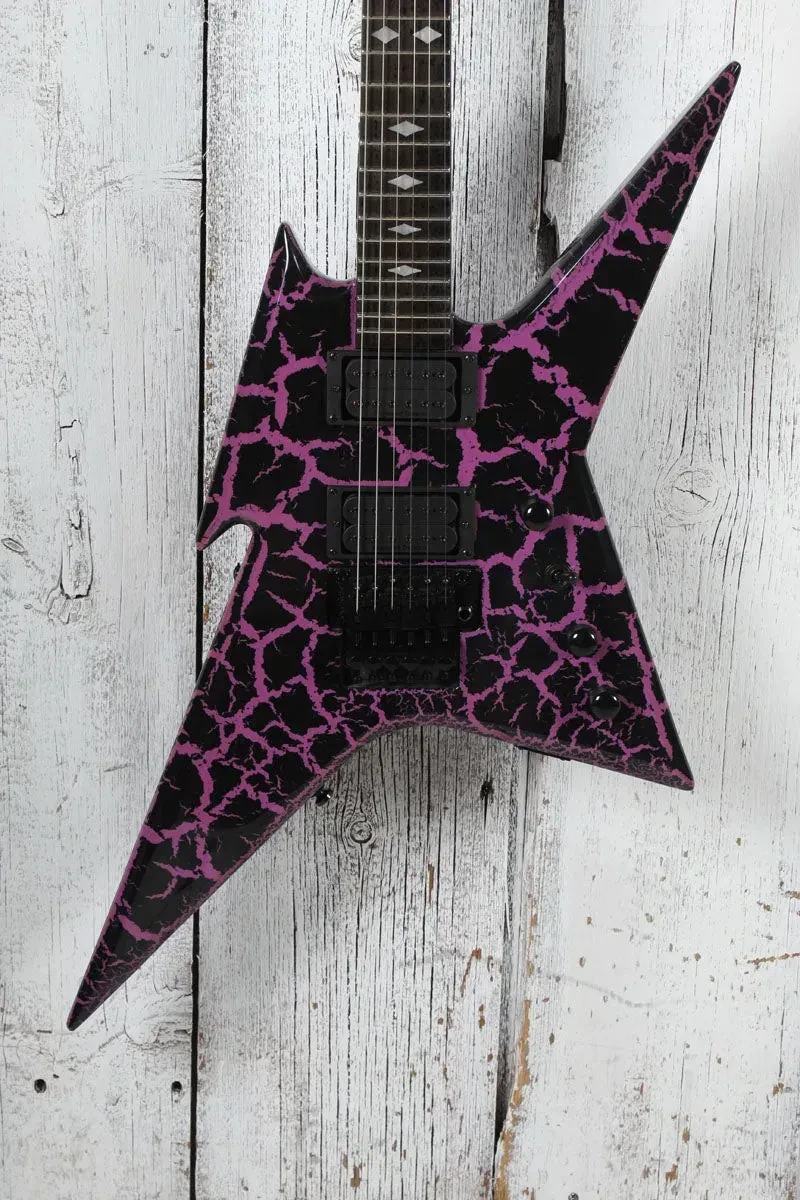 BC Rich Ironbird MK1 Legacy with Floyd Rose Electric Guitar Purple Crackle
