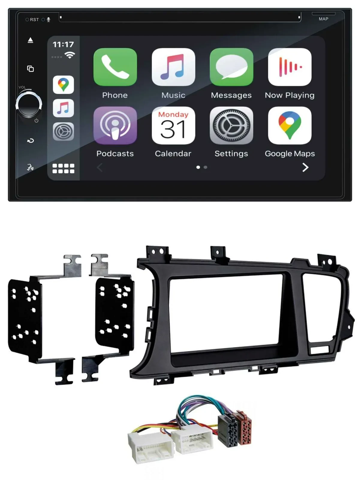 Blaupunkt 2DIN Bluetooth DAB USB DVD MP3 Autoradio für Kia Optima (ab 2012)