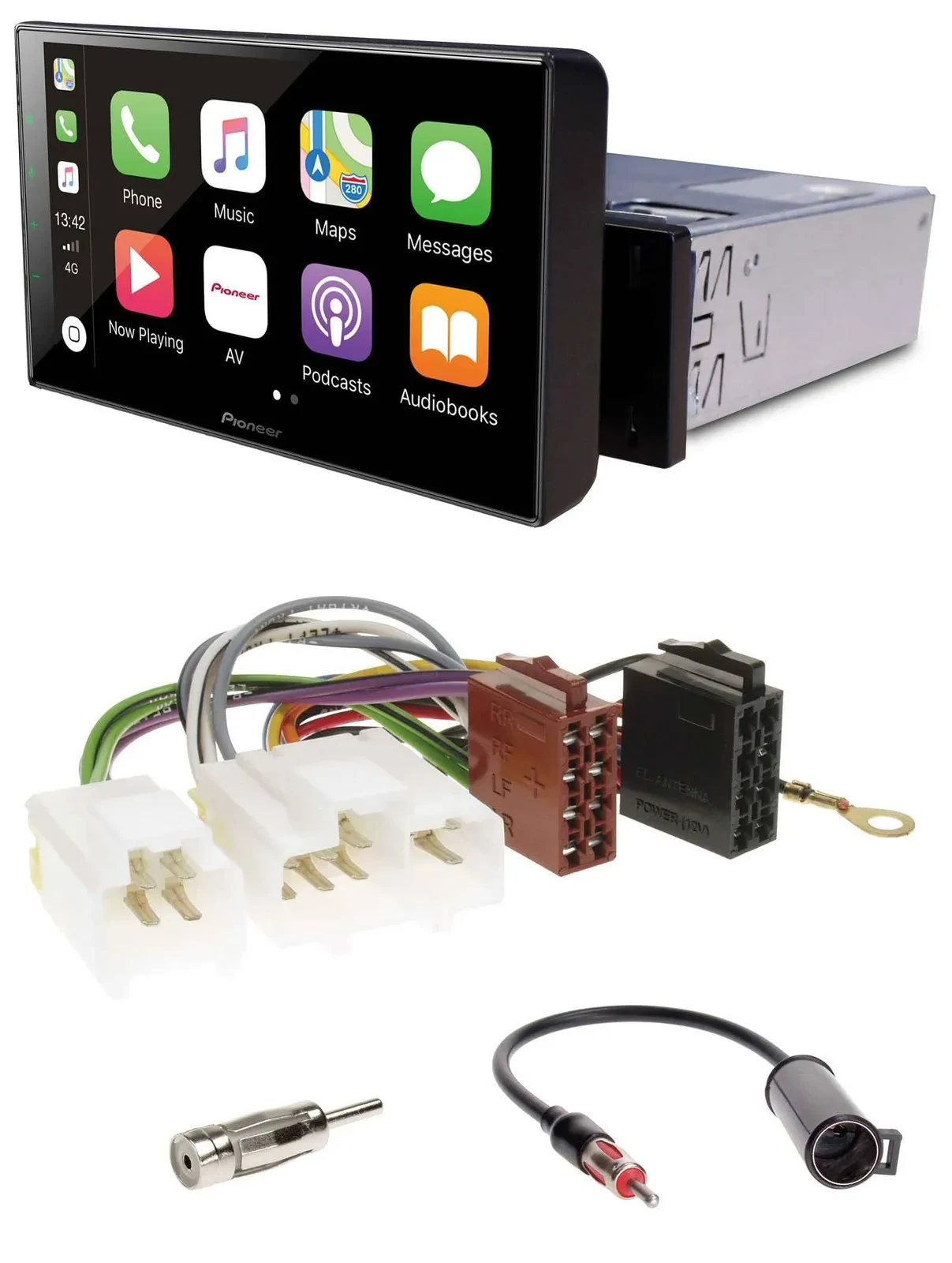 Автомагнитола для Nissan 100 NX (1990–1995), 300 ZX (с 1983) Pioneer Bluetooth, DAB, USB, MP3