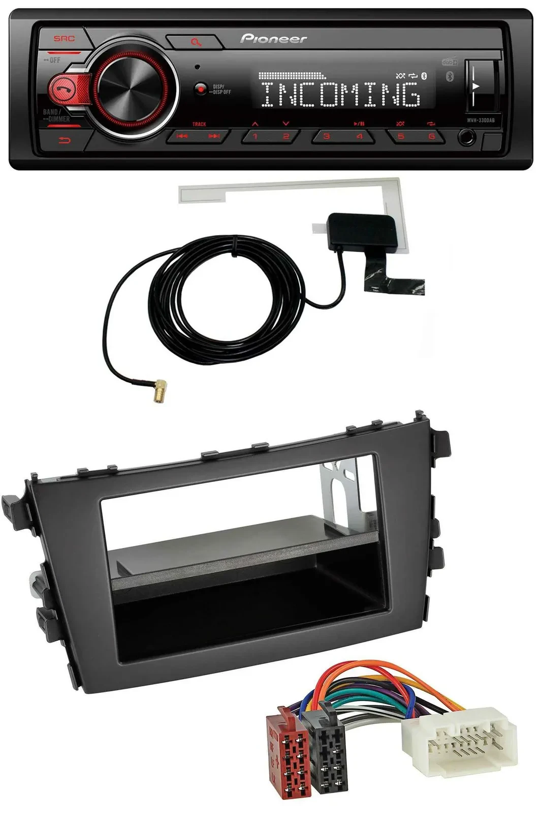 Pioneer MP3 AUX CD DAB USB Autoradio für Suzuki Celerio (LF, ab 2014)