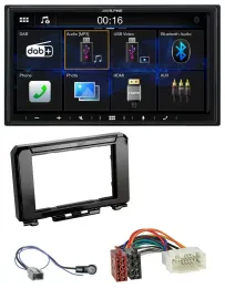 Автомагнитола Alpine 2 DIN, Bluetooth, DAB, USB, для Suzuki Jimny GJ (с 2018)