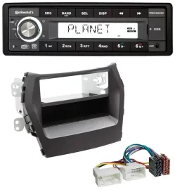 Continental USB 1DIN AUX DAB MP3 Autoradio für Hyundai Santa Fe (ab 2012)