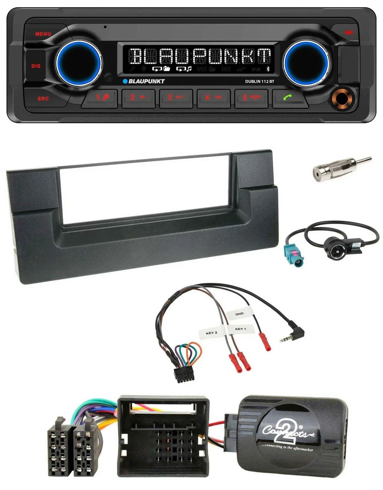 Blaupunkt MP3 Bluetooth USB Lenkrad Autoradio für BMW 5er E39 01-04 Aktivsystem