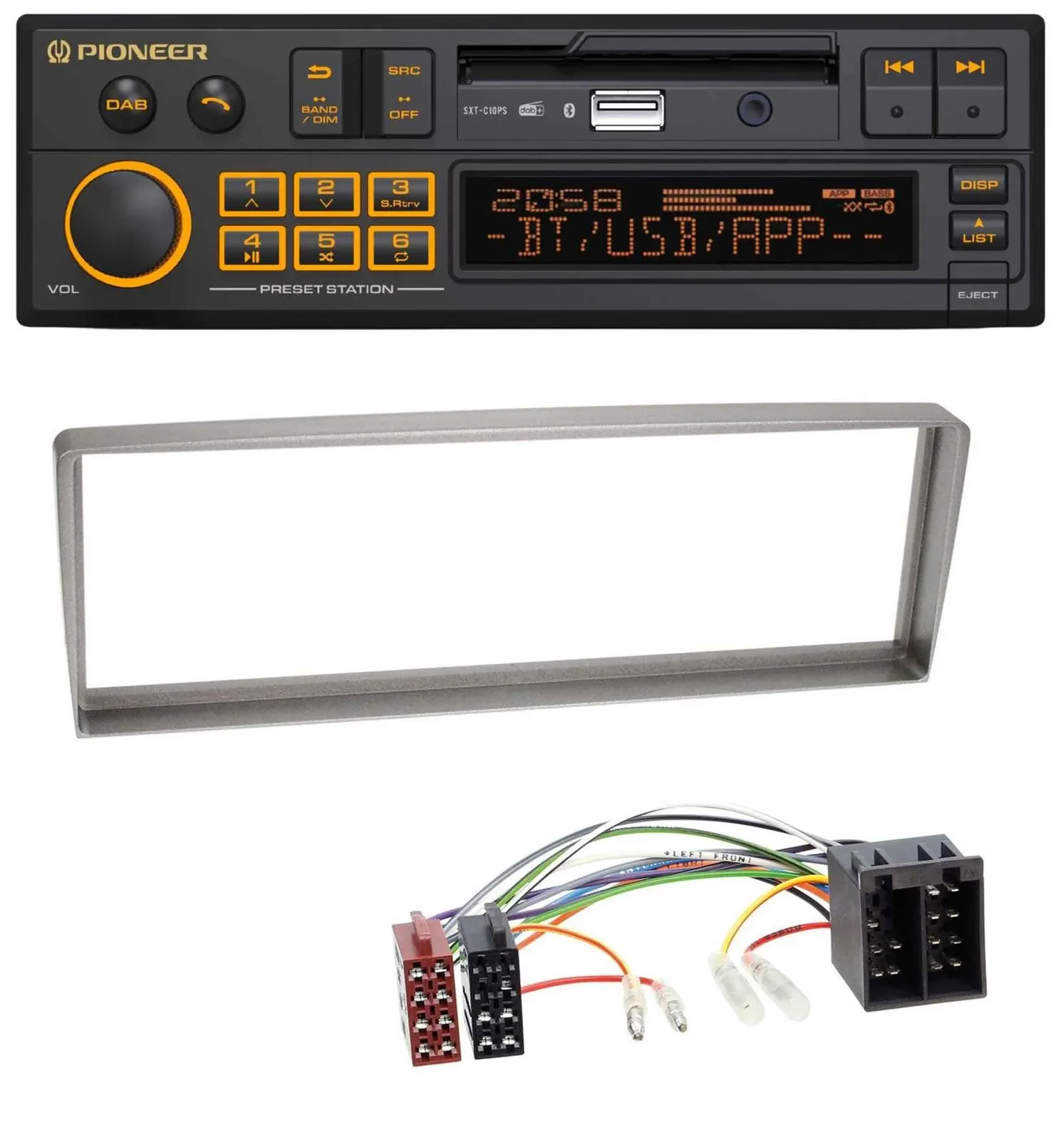Pioneer DAB MP3 USB Bluetooth Autoradio für Alfa Romeo 156 (2003-2005)